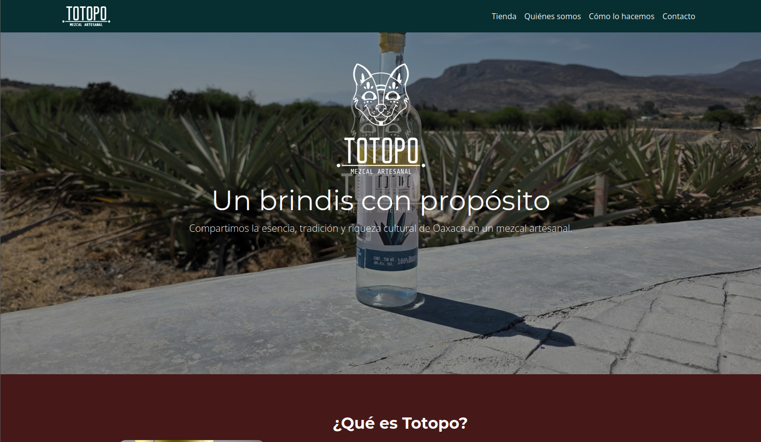 Totopo Mezcal